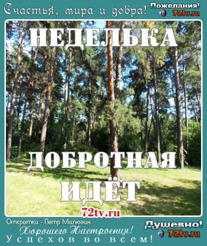 Добротная такая неделька идет!