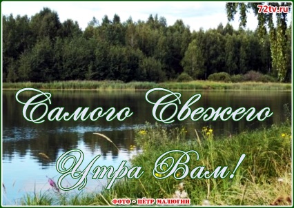 Самого свежего утра вам!