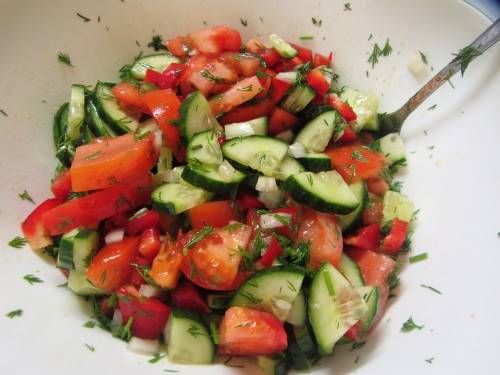 Салат летний из овощей